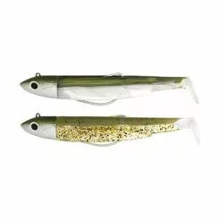 ARTIFICIALE MORBIDA MONTATA FIIISH DOUBLE COMBO BLACK MINNOW 70