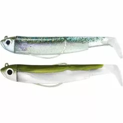 ARTIFICIALE MORBIDA MONTATA FIIISH DOUBLE COMBO BLACK MINNOW 70
