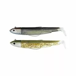 ARTIFICIALE MORBIDA MONTATA FIIISH DOUBLE COMBO BLACK MINNOW 90