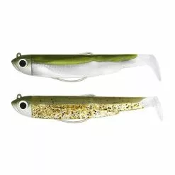 ARTIFICIALE MORBIDA MONTATA FIIISH DOUBLE COMBO BLACK MINNOW 90