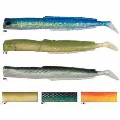 ESCA ARTIFICIALE MORBIDA FLASHMER BLUE EQUILLE 13CM - PACCHETTO DI 3