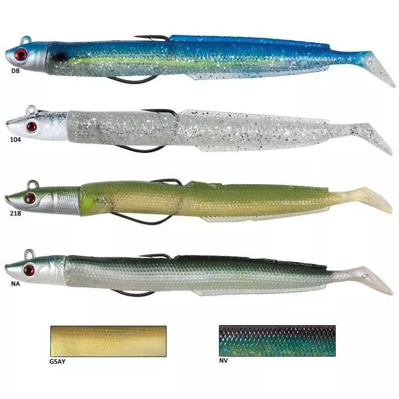 ESCA ARTIFICIALE MORBIDA MONTATA FLASHMER BLUE EQUILLE JUNIOR 10CM 3 ESCA ARTIFICIALE MORBIDA MONTATA FLASHMER BLUE EQUILLE JUNIOR 10CM