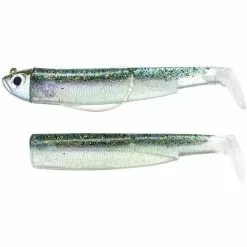 Vendite Pesca del bordo 12 ESCA MORBIDA FIIISH COMBO BLACK MINNOW 120 + TESTA PIOMBATA SHORE