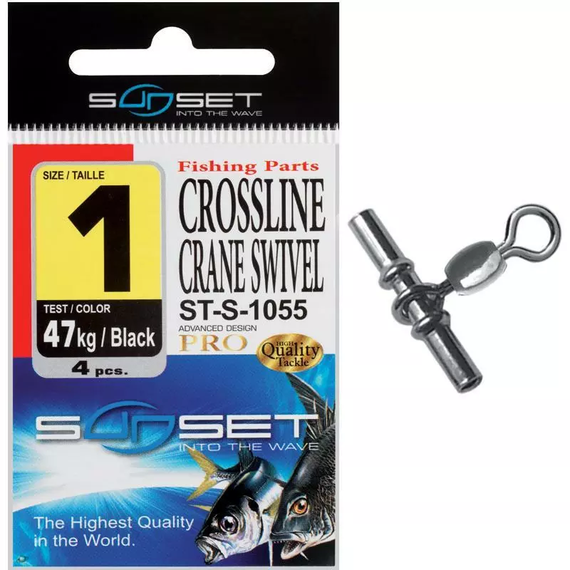 GIRELLA ROTATORIO MARE SUNSET CROSSLINE CRANE SWIVEL ST-S-1055 3 GIRELLA ROTATORIO MARE SUNSET CROSSLINE CRANE SWIVEL ST-S-1055