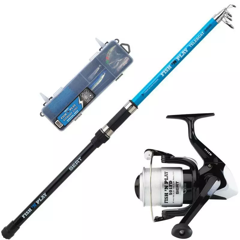 SET SERT FISH ’N PLAY TELEBOAT 2405 + 501FD + BOX 3 SET SERT FISH ’N PLAY TELEBOAT 2405 + 501FD + BOX